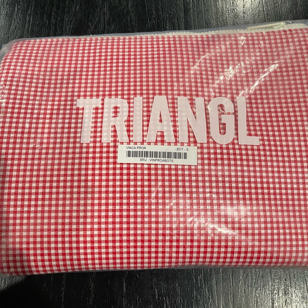 Triangl Red Bikini Bottom & Bag - Picture 2 of 3